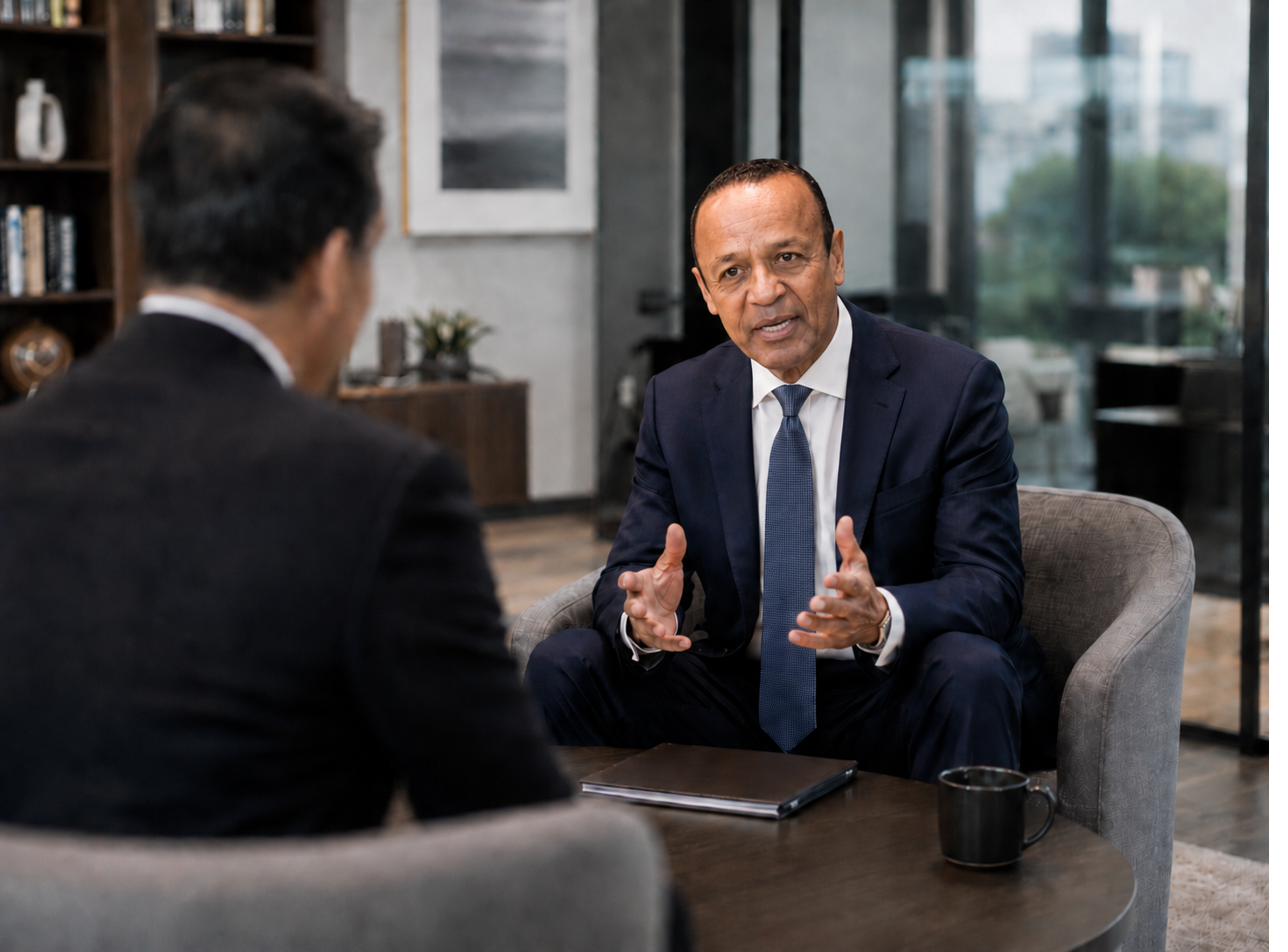 Fred Gladney in an executive coaching conversation